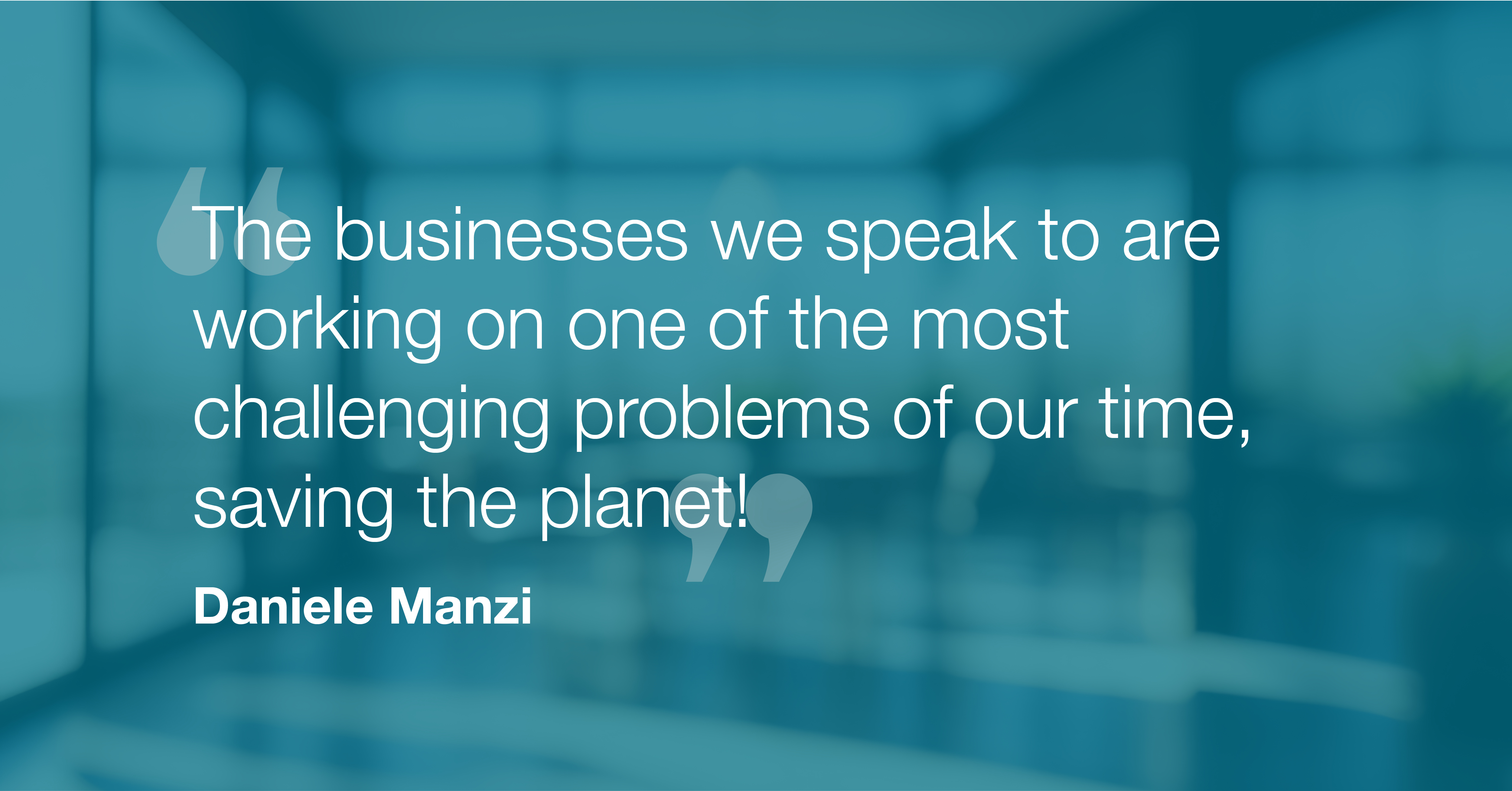 ESG - Meet the Expert - Daniele Manzi quote image